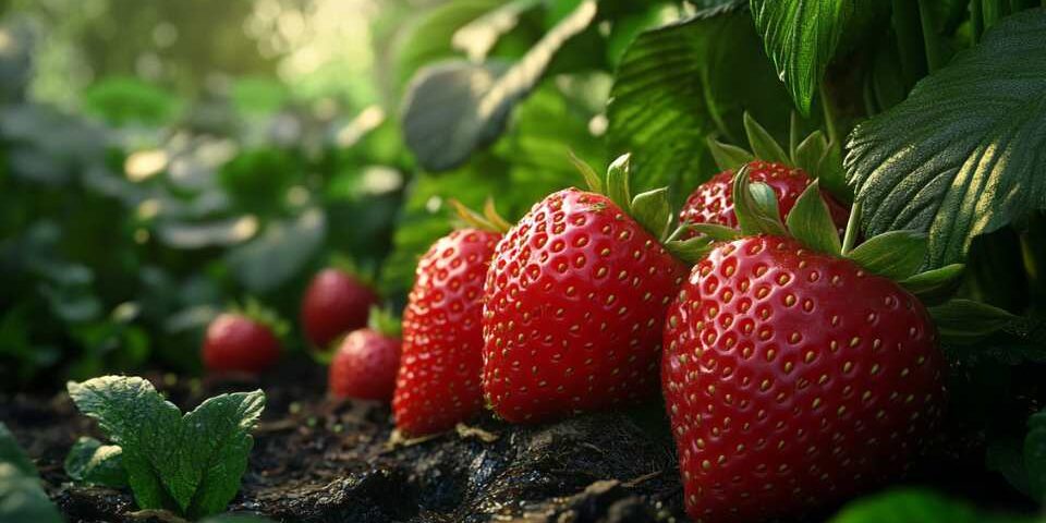 Truskawki w ogrodzie
