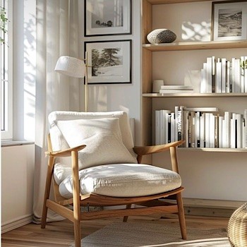 Drewniana rama krzesła-design skandynawski /fot. courtneysworld.co