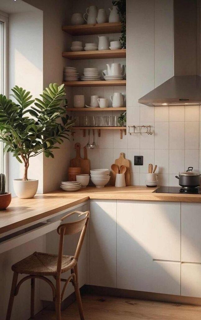 Naturalne oświetlenie w kuchni.fot. pinterest