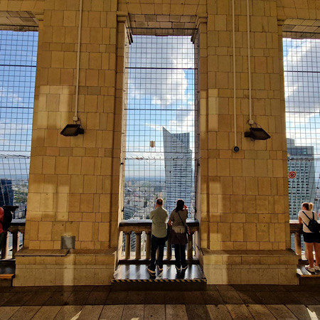 Widok z tarasu widokowego na panoramę Warszawy/fot. inbudo.pl