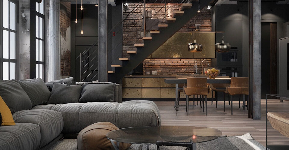 Apartament w stylu industrialnym/fot. cglass.pl