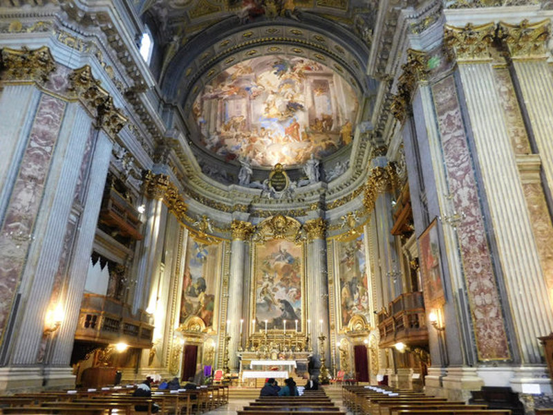 Kościół św. Ignacego Loyoli w Rzymie Źródło: wikimedia.org / Fczarnowski