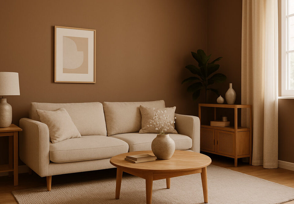 Salon w kolorze mocha mousse Źródło: chatgpt.com