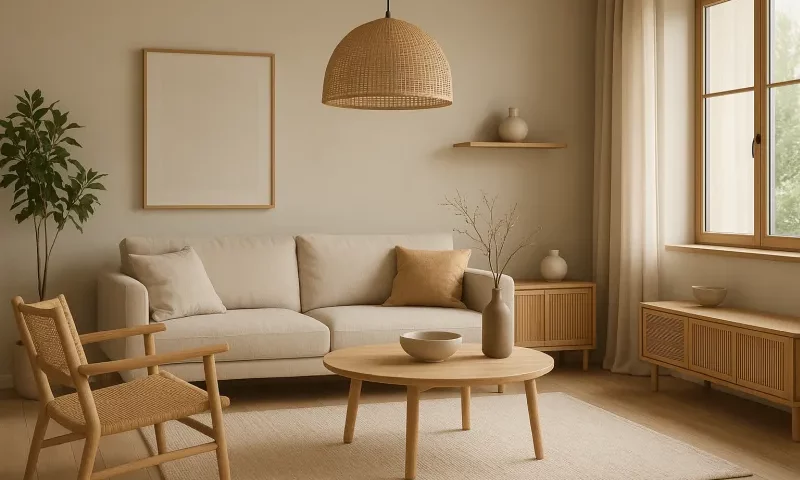 Wnętrze w stylu japandi Źródło: chatgpt.com